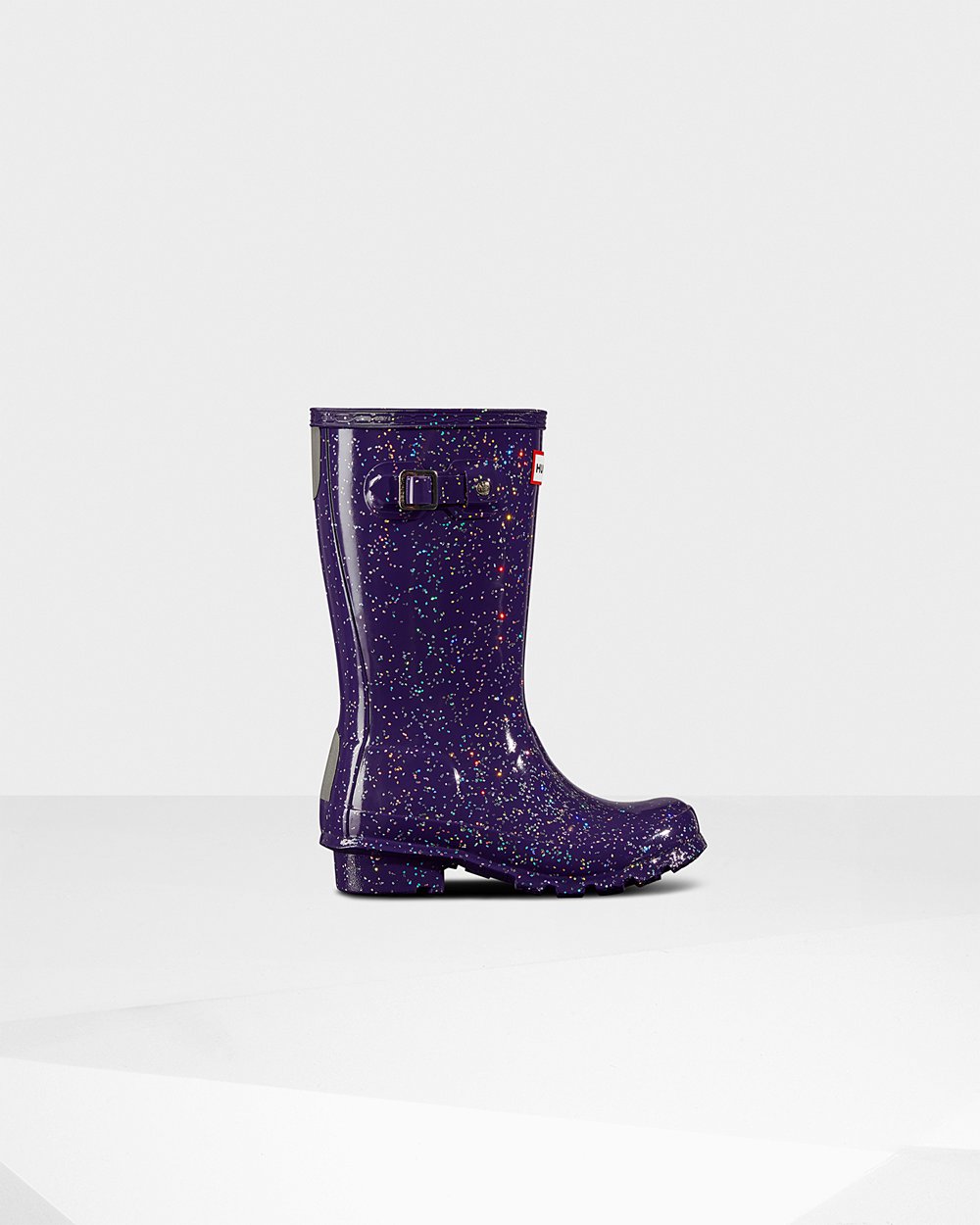 Galochas Hunter Criança Azuis Roxo - Original Big Giant Glitter - 87YGTCRLO